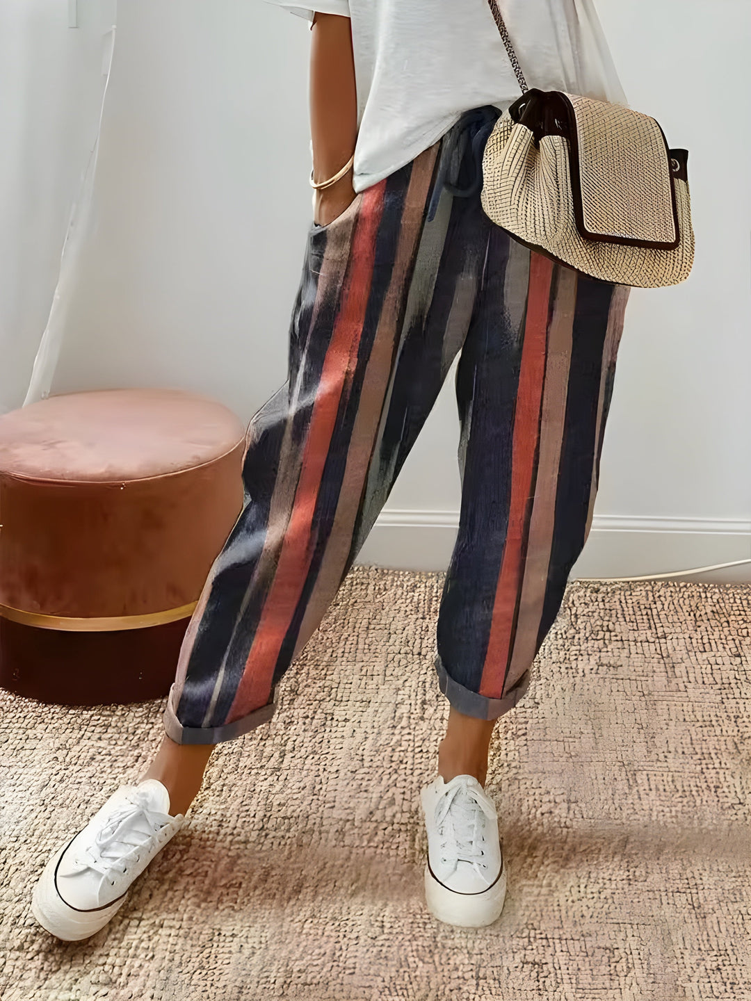Dionne | Stylish Striped Trousers