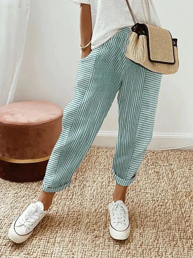 Anika | Stylish Striped Trousers