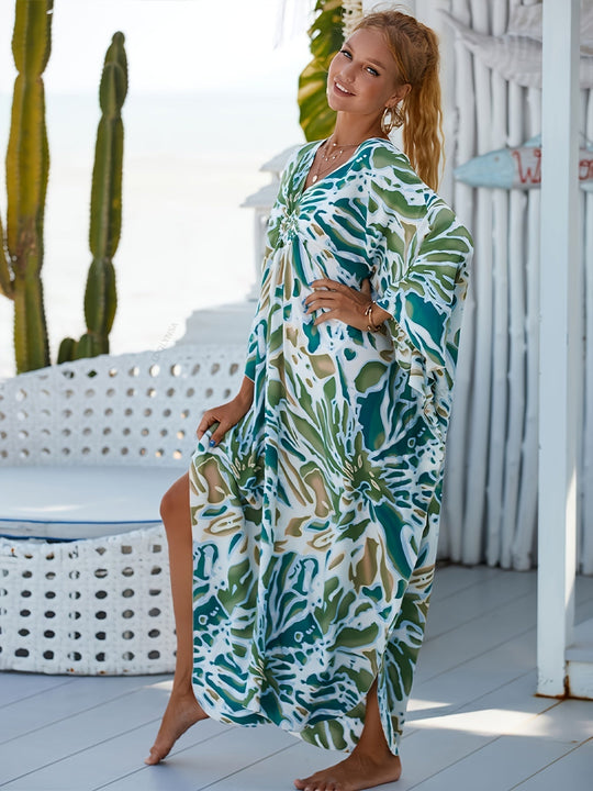 Marciana | Tropical Resort Bamboo Maxi Dress