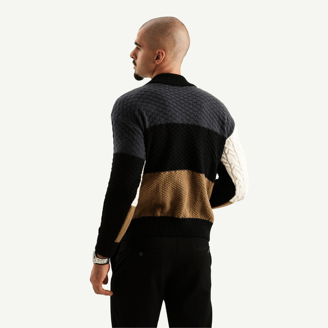 Apollo - Stylish Patchwork Sweater