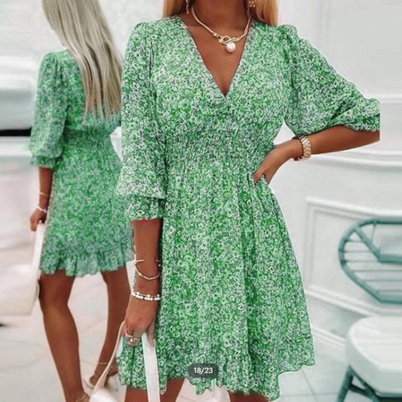 Acasha | Elegant Floral Dress