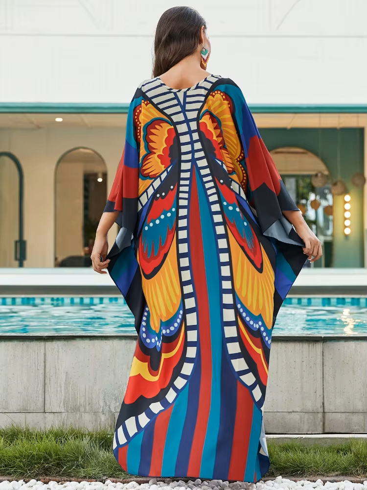Catalina | Tropical Resort Bamboo Maxi Dress
