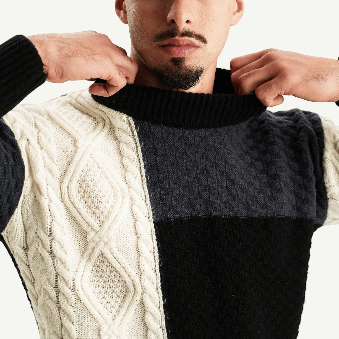 Apollo - Stylish Patchwork Sweater