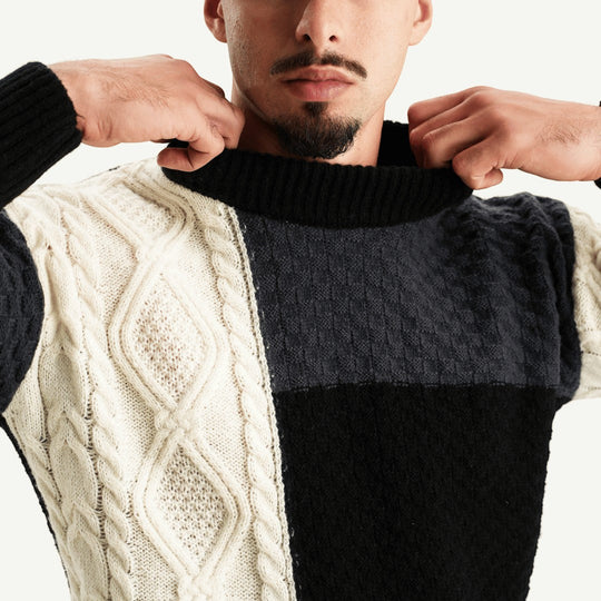 Apollo - Stylish Patchwork Sweater