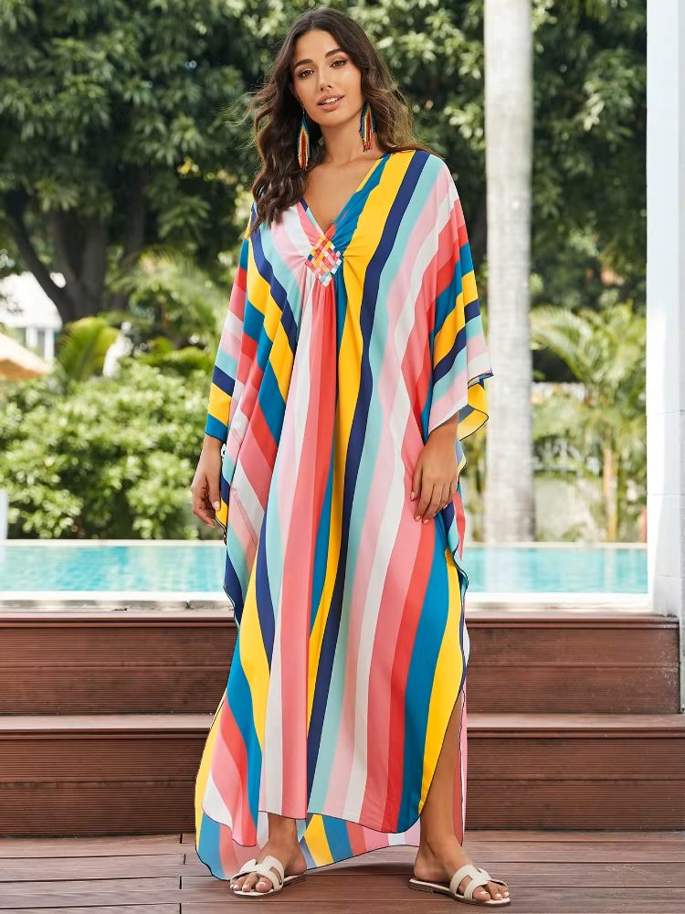Celesta | Tropical Resort Bamboo Maxi Dress
