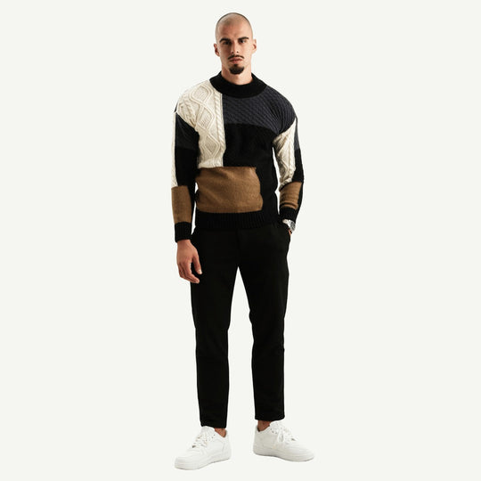 Apollo - Stylish Patchwork Sweater