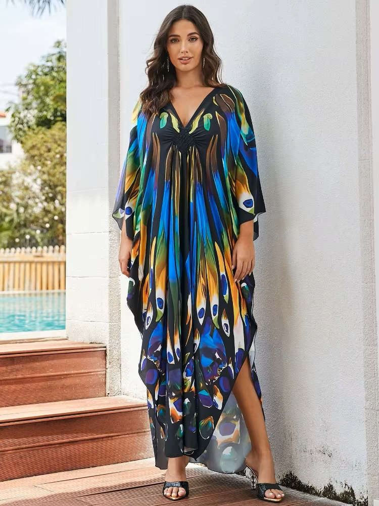 Celestine | Tropical Resort Bamboo Maxi Dress