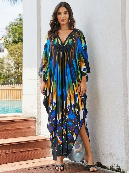 Celestine | Tropical Resort Bamboo Maxi Dress