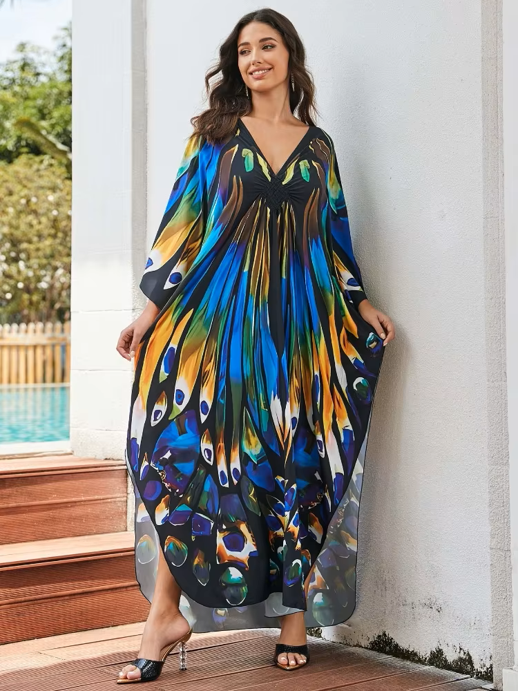 Celestine | Tropical Resort Bamboo Maxi Dress