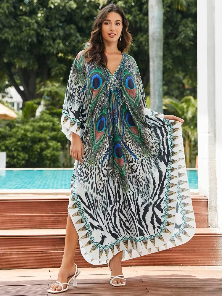 Cerelia | Tropical Resort Bamboo Maxi Dress