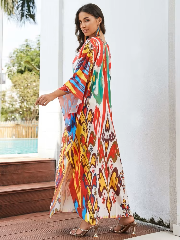 Claribel | Tropical Resort Bamboo Maxi Dress