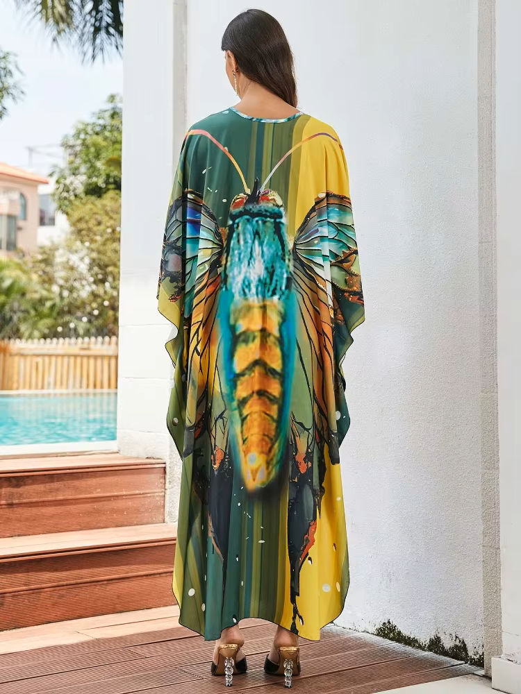 Daelyn | Tropical Resort Bamboo Maxi Dress