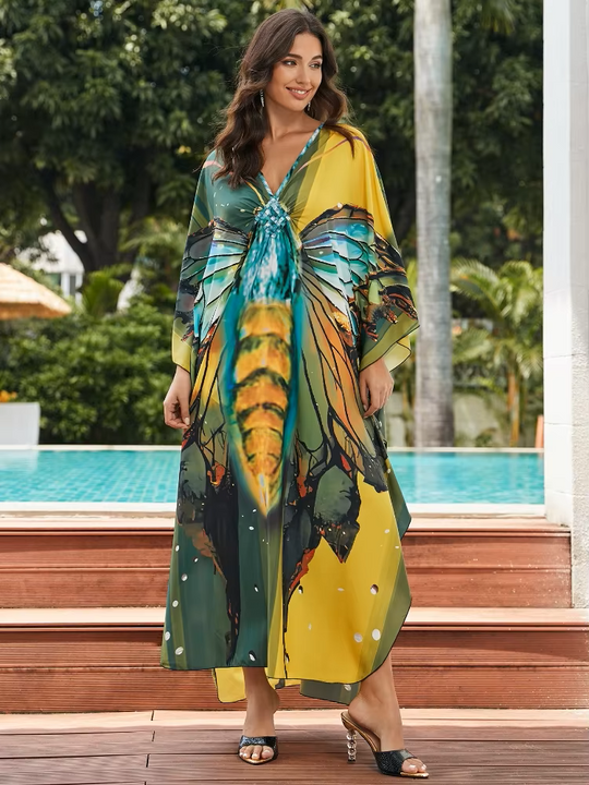 Daelyn | Tropical Resort Bamboo Maxi Dress