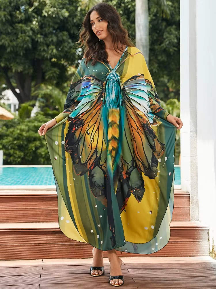 Daelyn | Tropical Resort Bamboo Maxi Dress