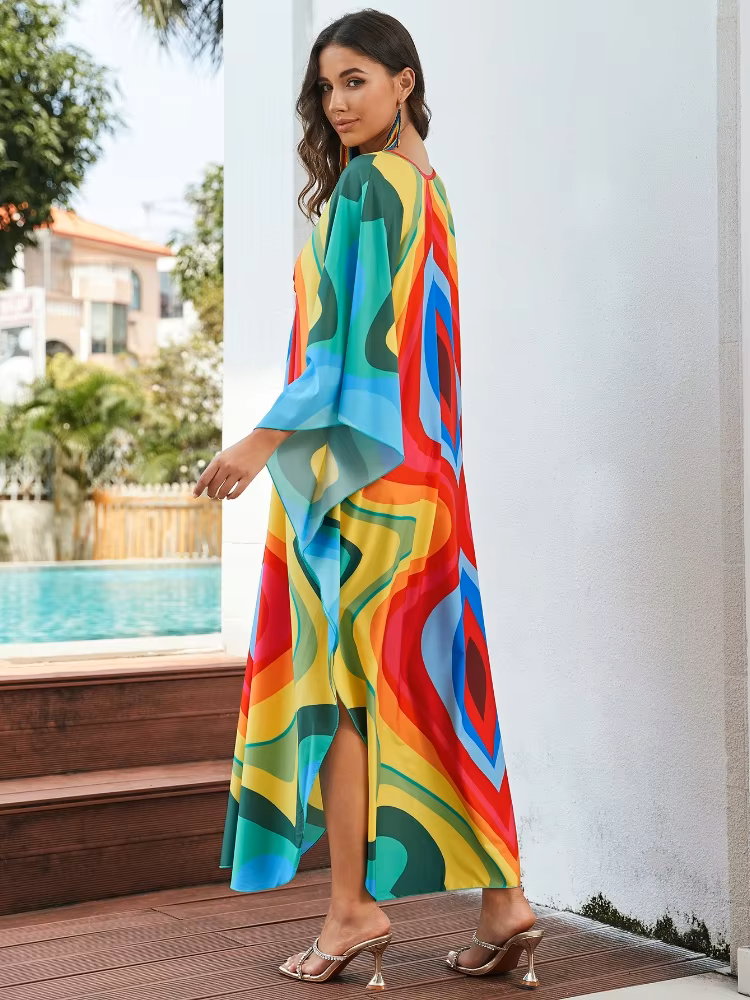 Daisha | Tropical Resort Bamboo Maxi Dress