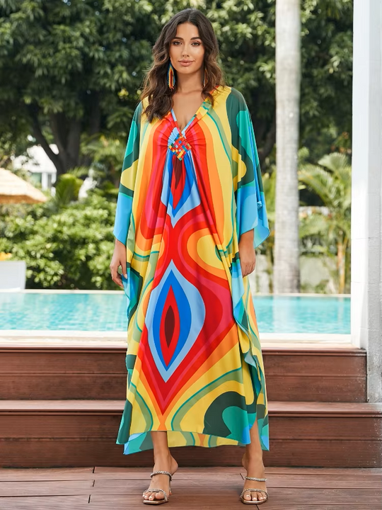 Daisha | Tropical Resort Bamboo Maxi Dress