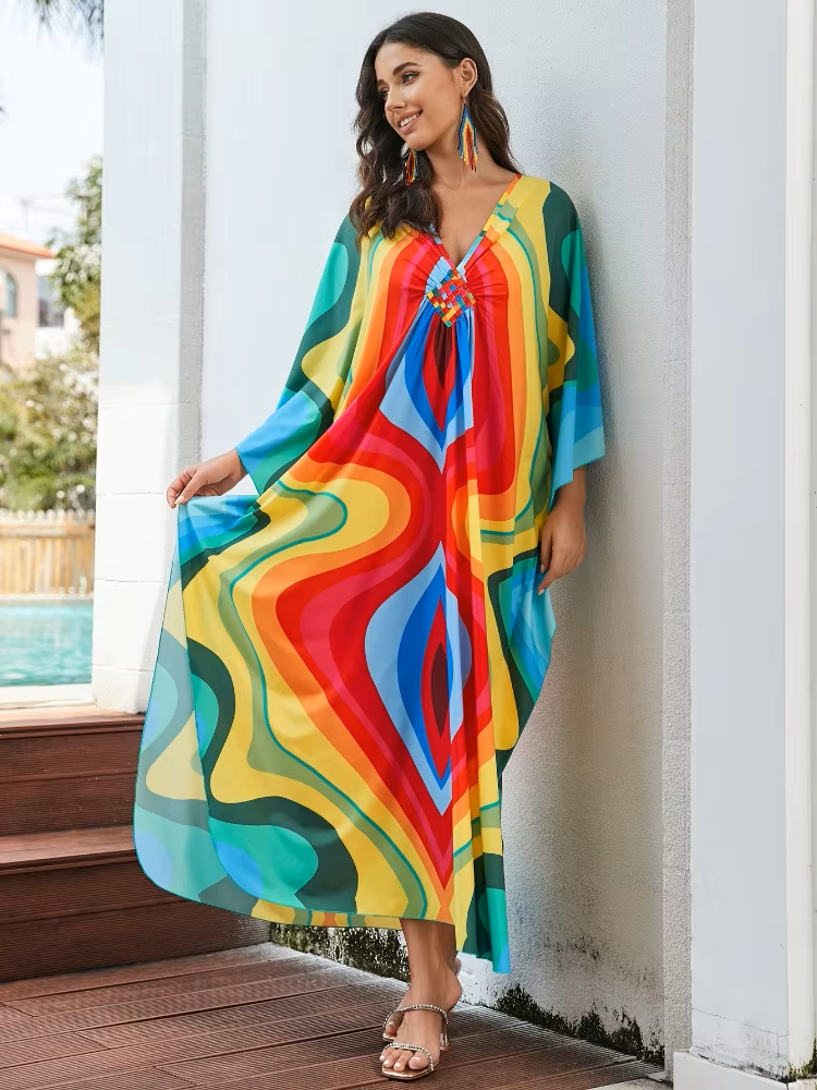 Daisha | Tropical Resort Bamboo Maxi Dress
