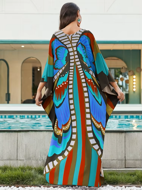 Damara | Tropical Resort Bamboo Maxi Dress