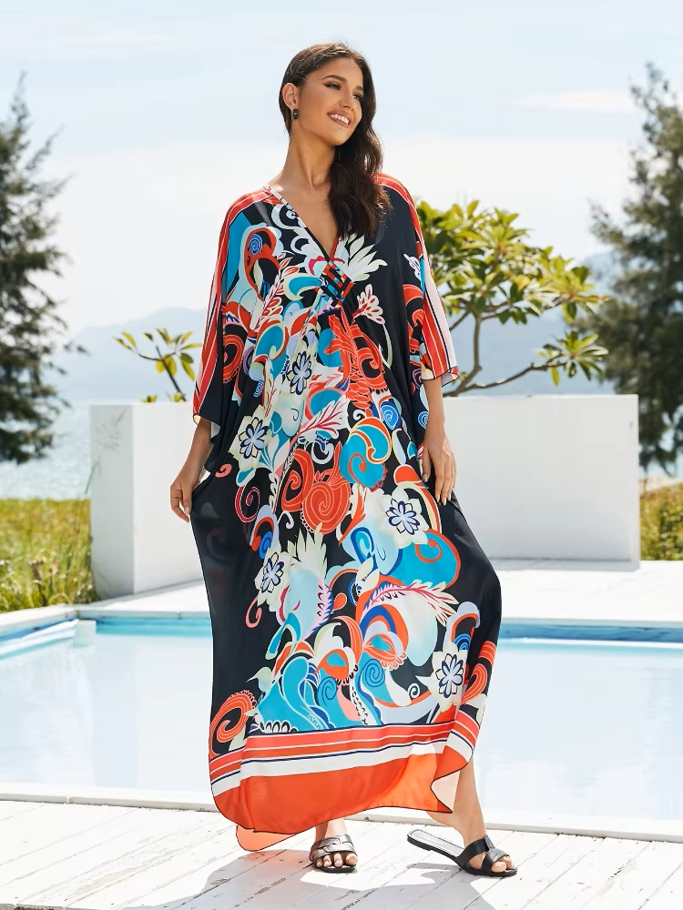 Dancia | Tropical Resort Bamboo Maxi Dress
