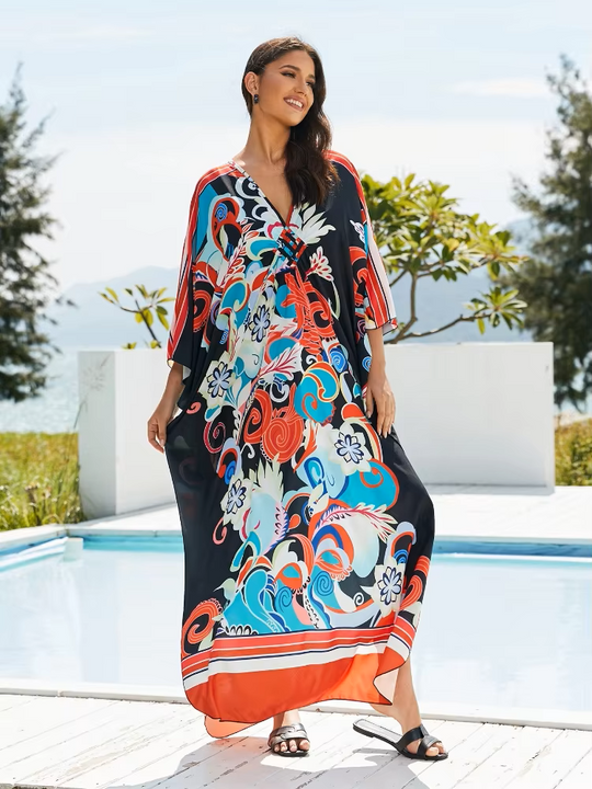 Dancia | Tropical Resort Bamboo Maxi Dress