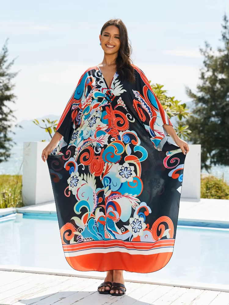 Dancia | Tropical Resort Bamboo Maxi Dress