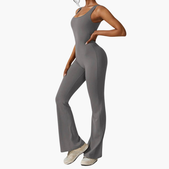 Darla | Stylish V-Back Flared Jumpsuit