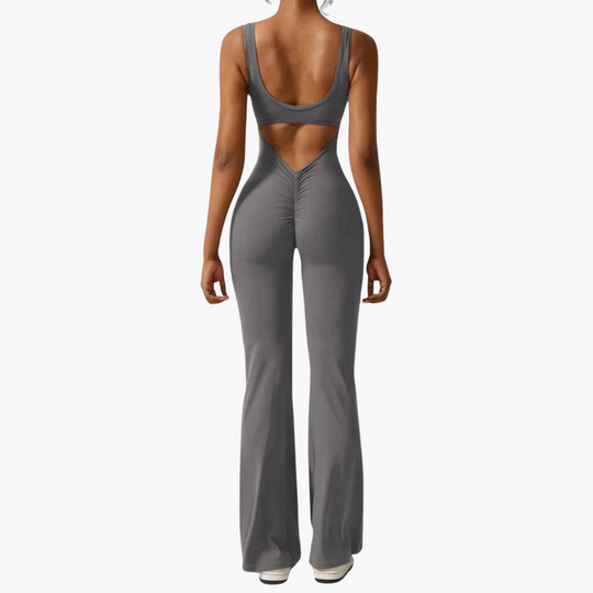 Darla | Stylish V-Back Flared Jumpsuit
