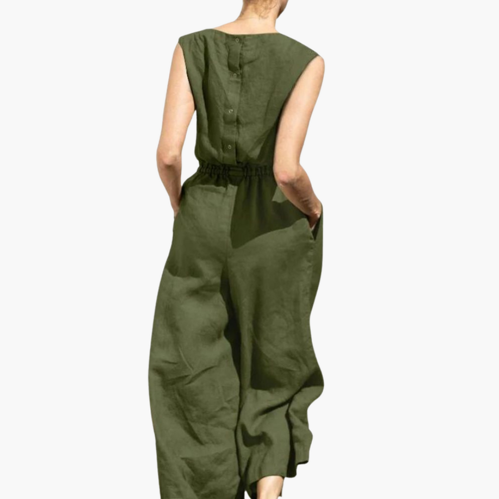 Rosemary | Sleeveless Casual Jumpsuit
