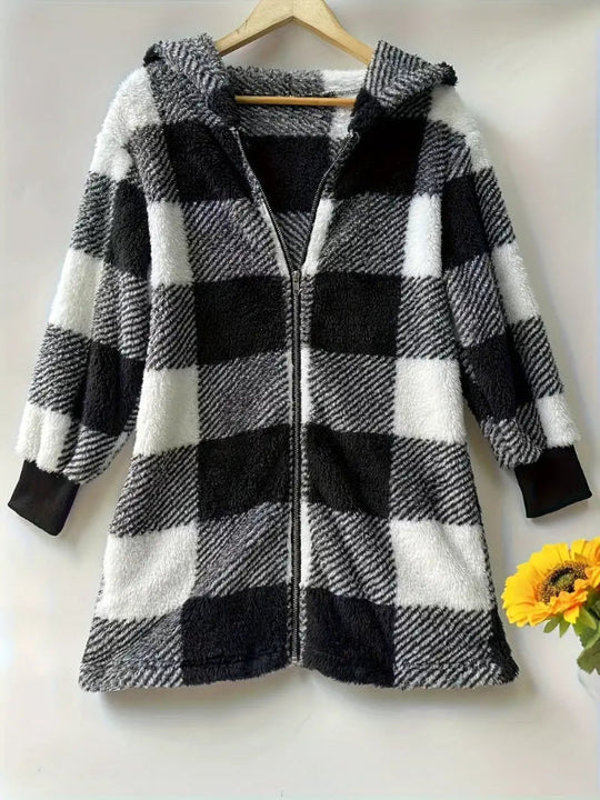 Ophelia | Stylish Plaid Jacket