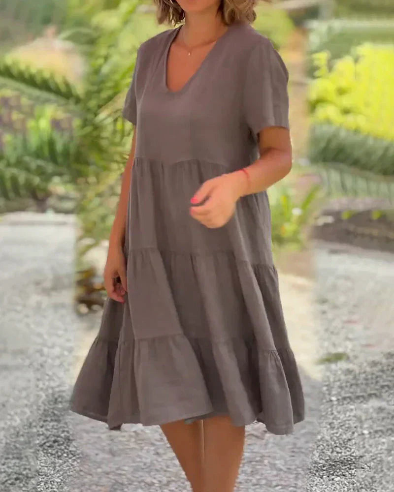 Zinnia | Casual Summer V-neck Dress