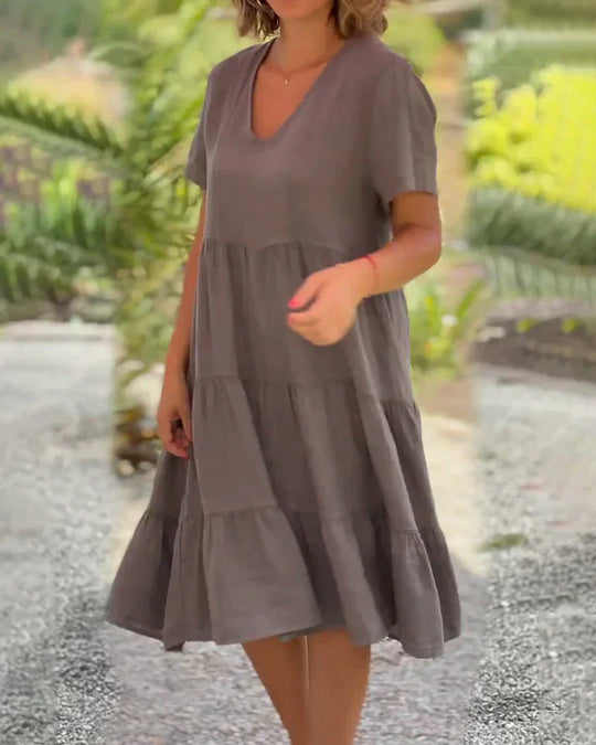 Zinnia | Casual Summer V-neck Dress