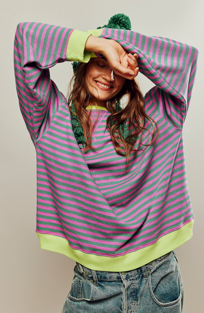 Reese | Stylish Oversized Striped Sweater