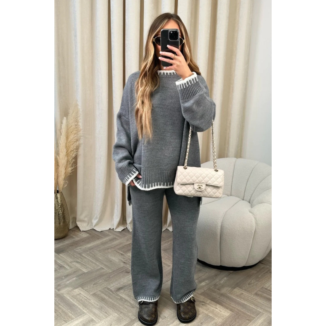 Sapphira | Cozy Knit Two-Piece Lounge