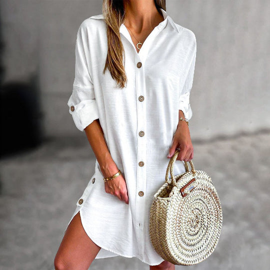 Cosette | Button-Up Shirt Dress