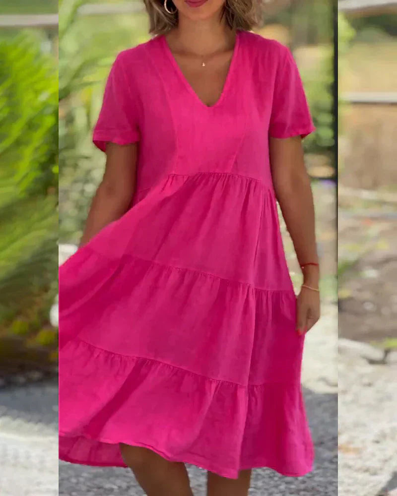 Zinnia | Casual Summer V-neck Dress