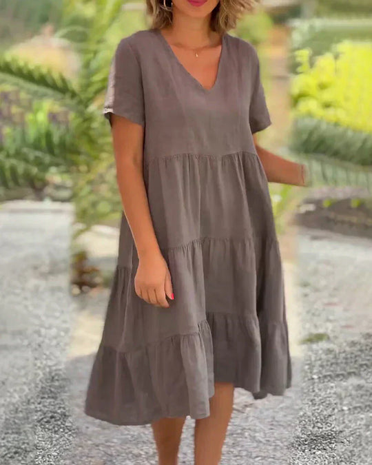 Zinnia | Casual Summer V-neck Dress