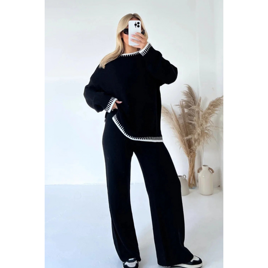 Sapphira | Cozy Knit Two-Piece Lounge