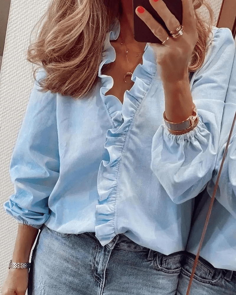 Goldie | Trendy V-Neck Top