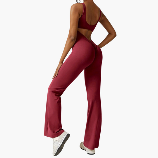 Darla | Stylish V-Back Flared Jumpsuit
