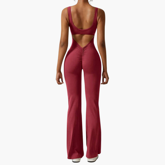 Darla | Stylish V-Back Flared Jumpsuit