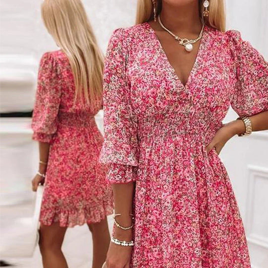 Acasha | Elegant Floral Dress