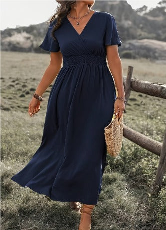 Merida | Elegant Summer Dress with V-Neck