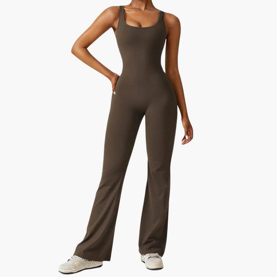 Darla | Stylish V-Back Flared Jumpsuit