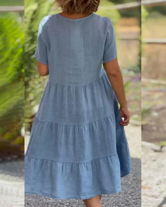 Zinnia | Casual Summer V-neck Dress