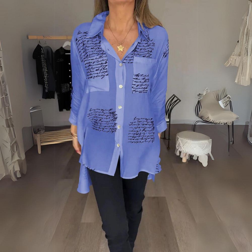 Carla | Handwritten Button-Up Shirt
