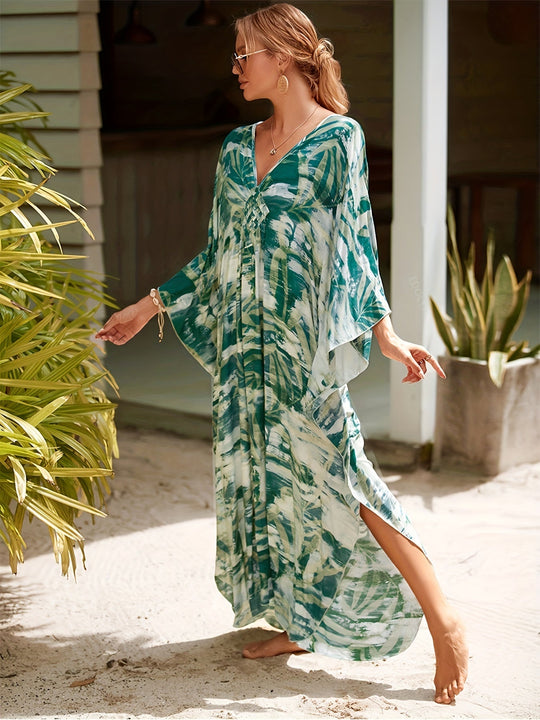 Wilda | Tropical Resort Bamboo Maxi Dress