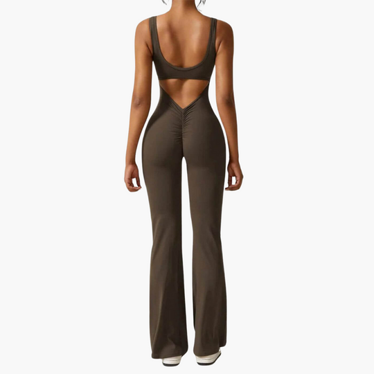 Darla | Stylish V-Back Flared Jumpsuit