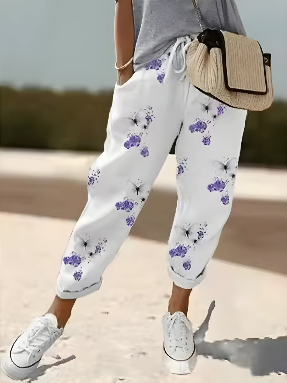 Deanna | Trendy Pattern Trousers