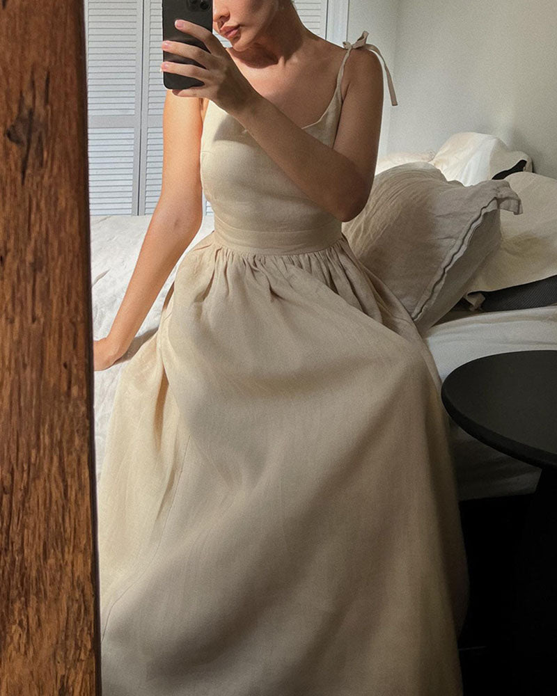 Amina | Chic Tie-Strap Dress