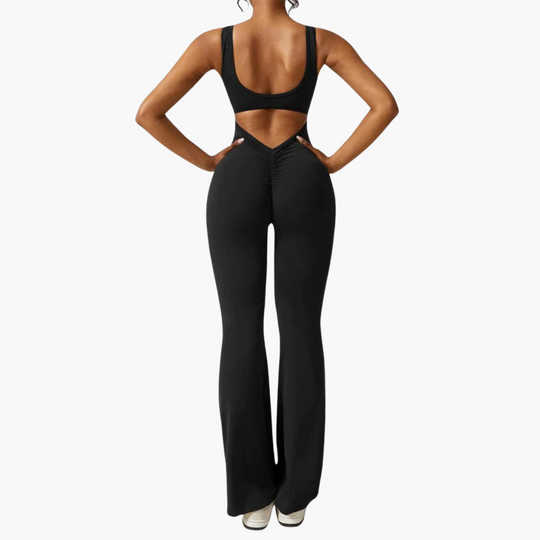 Darla | Stylish V-Back Flared Jumpsuit